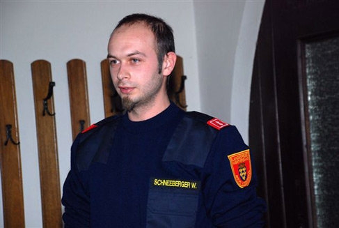 ASB Vorbeugender Brandschutz Wolfgang Schneeberger von der FF Pixendorf